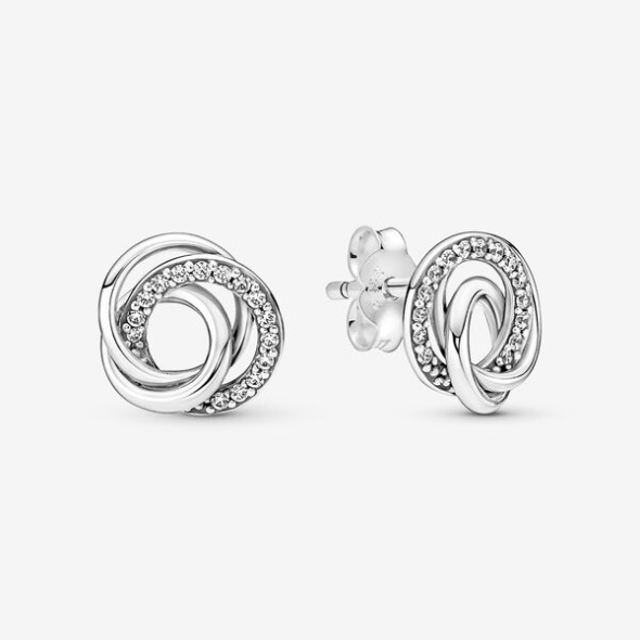 Family Always Encircled Stud Earrings Pandora Australia
